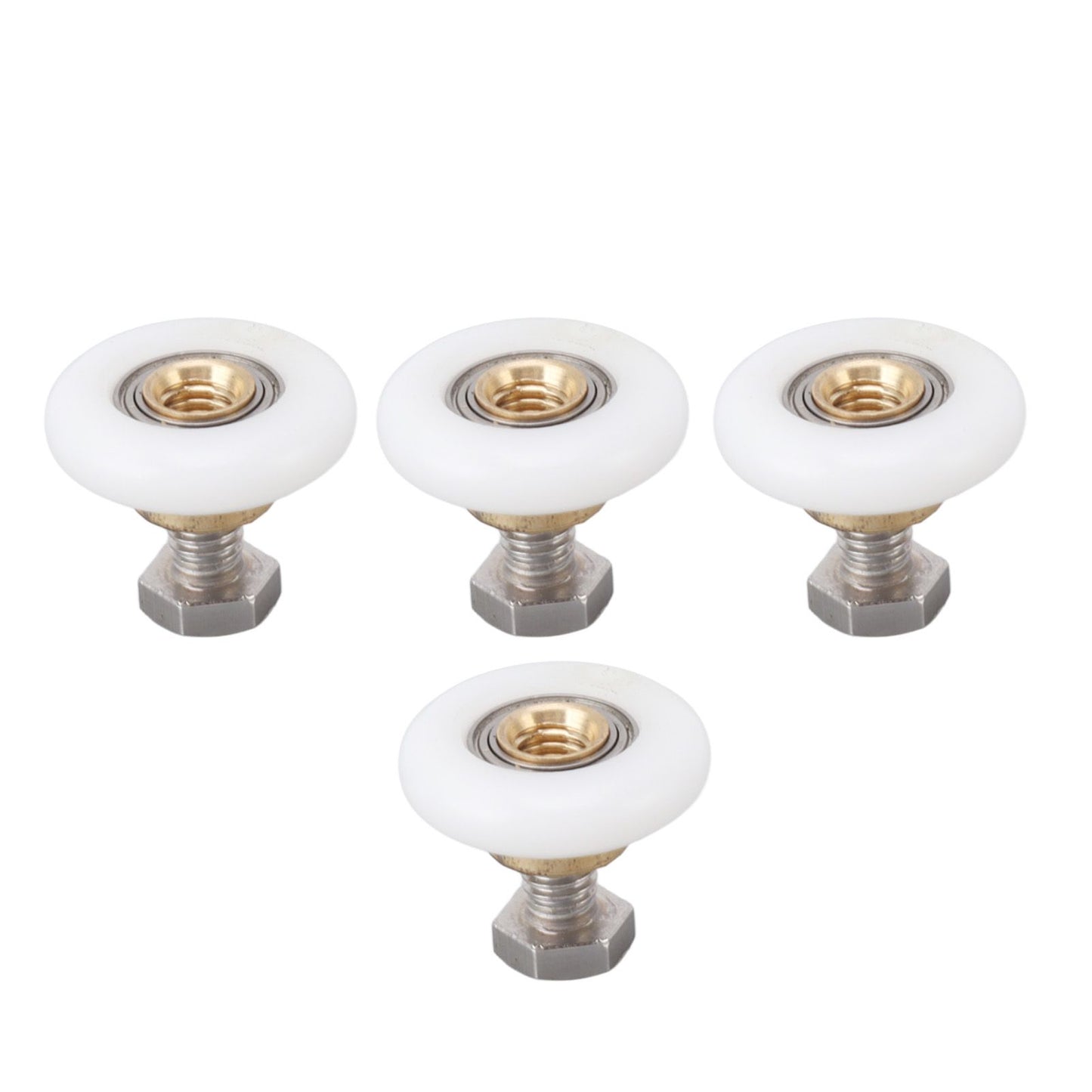 4 Set Shower Door Rollers Runners Wheels Bathroom Glass Door Rollers Runners Pulleys Wheels Replacement Part V1294-YM0521-3114230049312