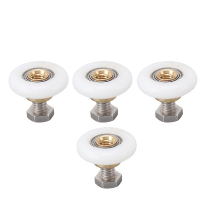 4 Set Shower Door Rollers Runners Wheels Bathroom Glass Door Rollers Runners Pulleys Wheels Replacement Part V1294-YM0521-3114230049312