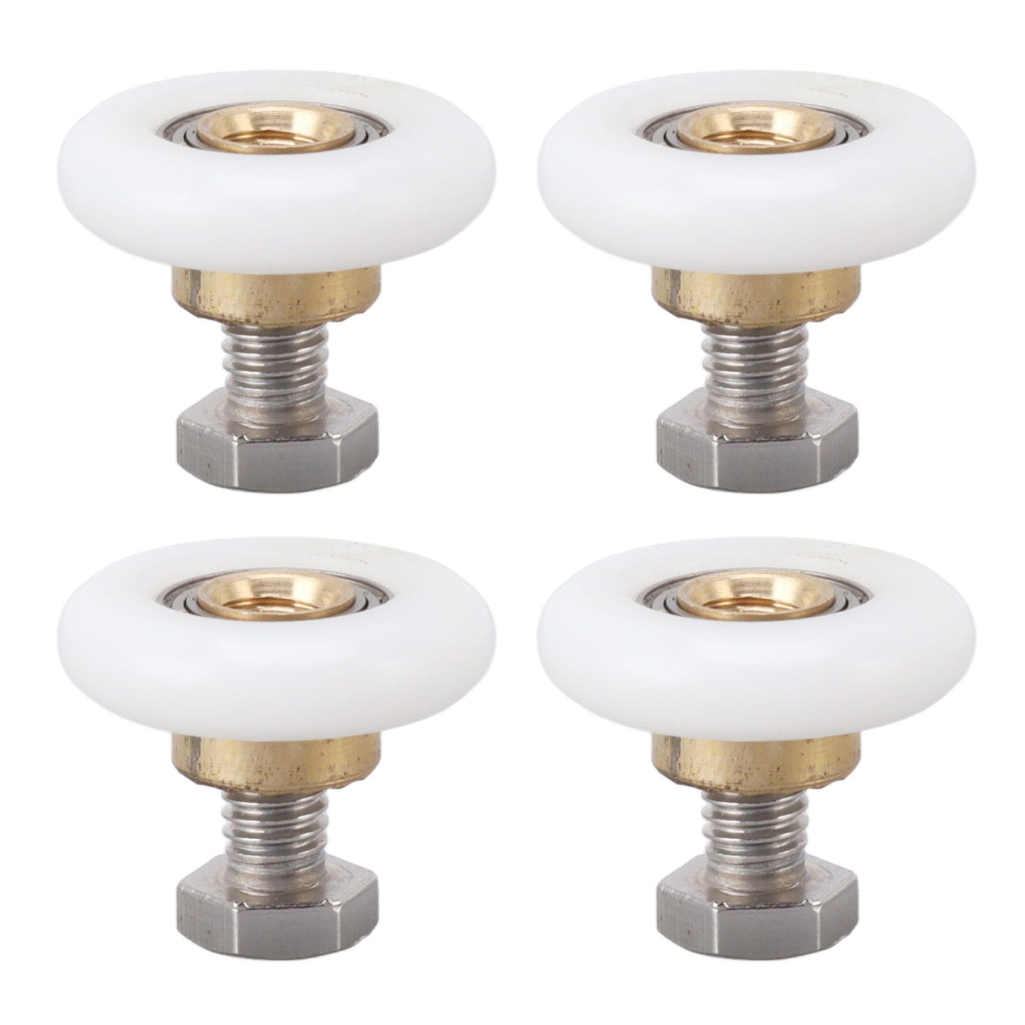 4 Set Shower Door Rollers Runners Wheels Bathroom Glass Door Rollers Runners Pulleys Wheels Replacement Part V1294-YM0521-3114230049312