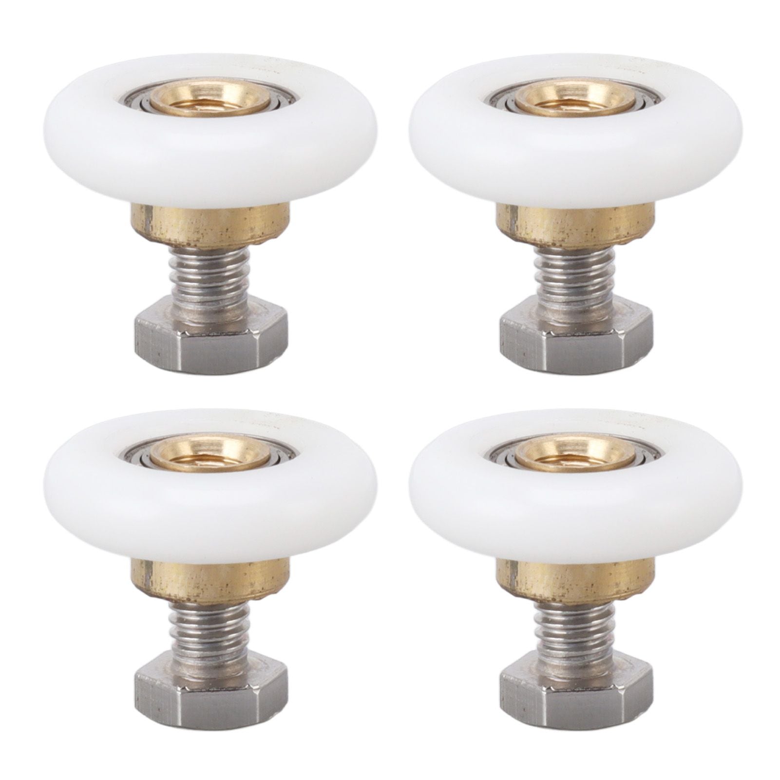 4 Set Shower Door Rollers Runners Wheels Bathroom Glass Door Rollers Runners Pulleys Wheels Replacement Part V1294-YM0521-3114230049312