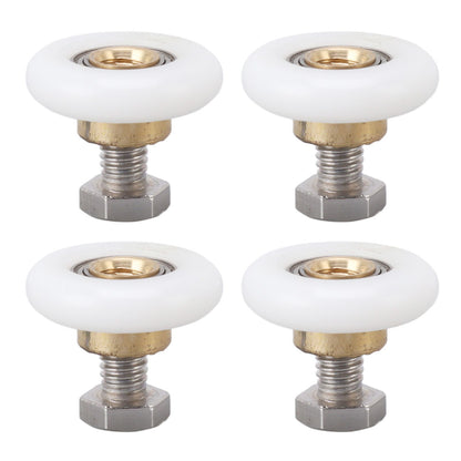 4 Set Shower Door Rollers Runners Wheels Bathroom Glass Door Rollers Runners Pulleys Wheels Replacement Part V1294-YM0521-3114230049312