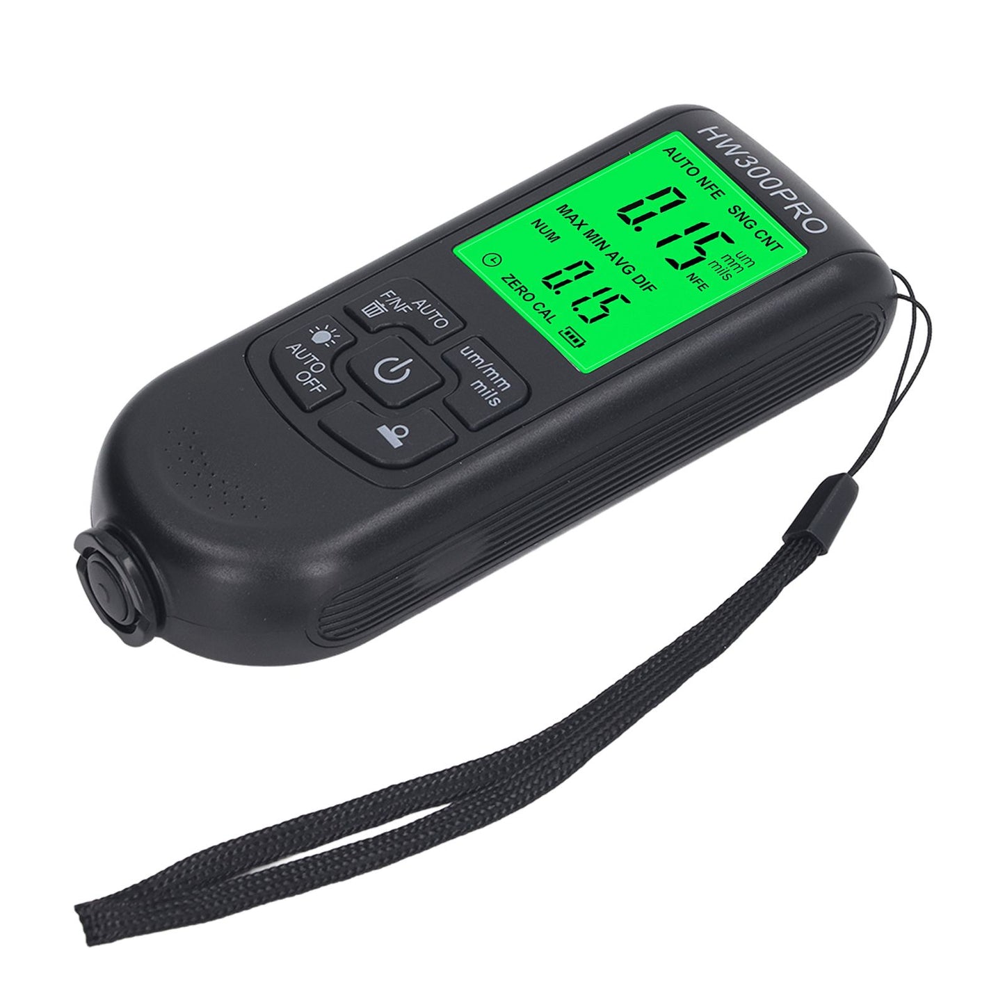 Coating Thickness Gauge High Accuracy Paint Depth Gauge Meter Antislip Thickness Meter Gauge Black V1294-YM0521-3114230051212