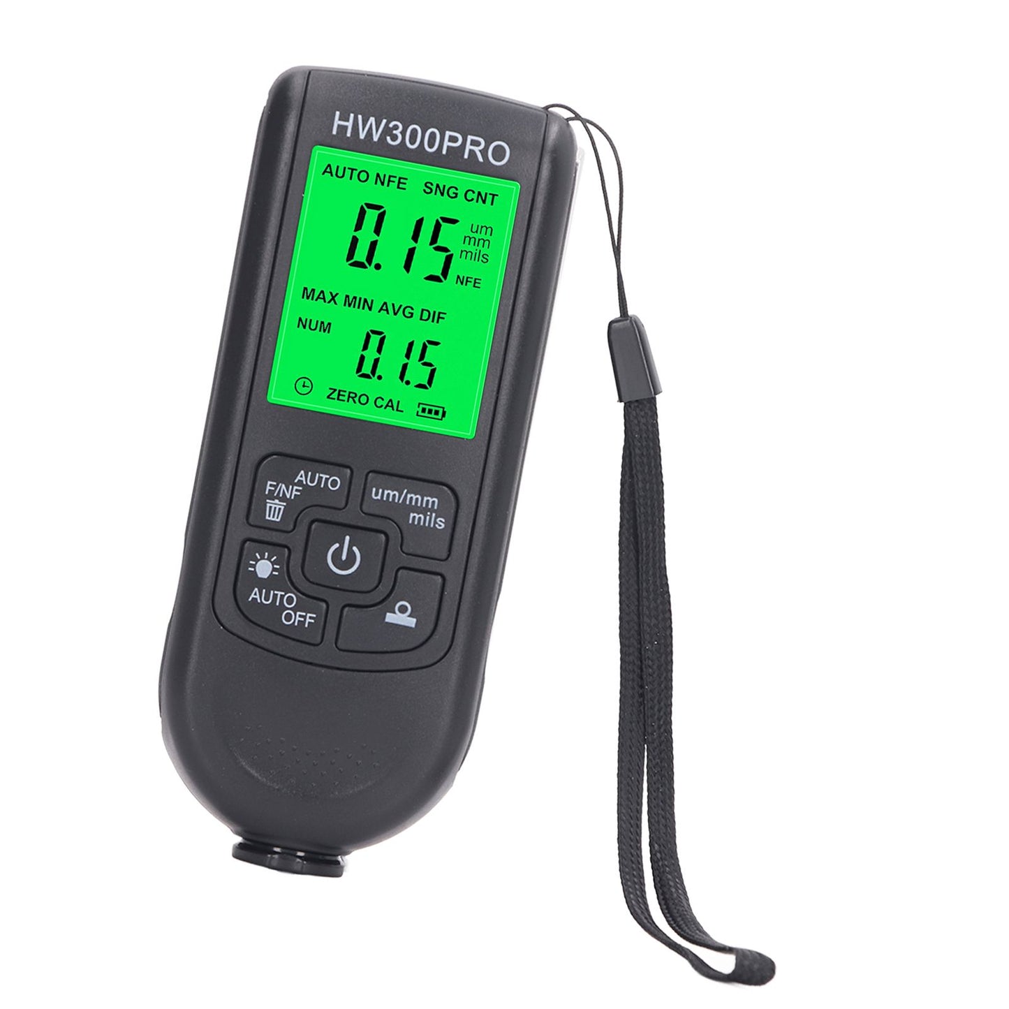 Coating Thickness Gauge High Accuracy Paint Depth Gauge Meter Antislip Thickness Meter Gauge Black V1294-YM0521-3114230051212