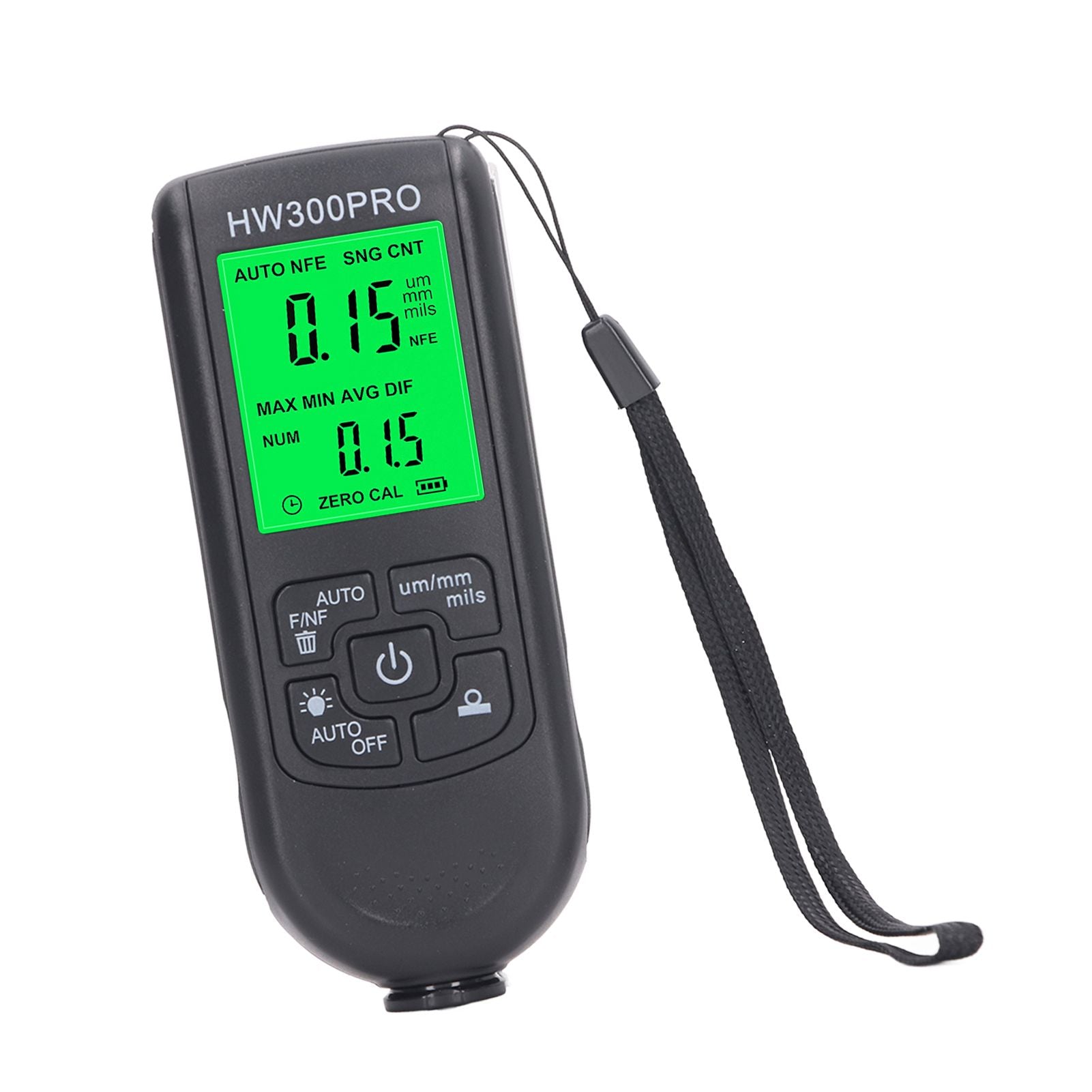 Coating Thickness Gauge High Accuracy Paint Depth Gauge Meter Antislip Thickness Meter Gauge Black V1294-YM0521-3114230051212