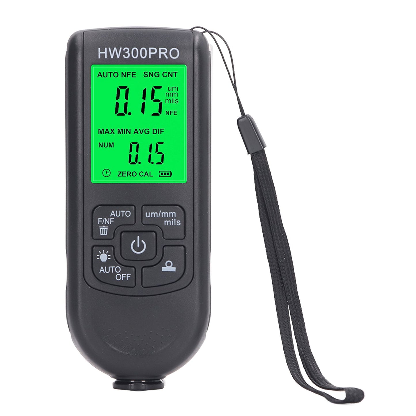 Coating Thickness Gauge High Accuracy Paint Depth Gauge Meter Antislip Thickness Meter Gauge Black V1294-YM0521-3114230051212