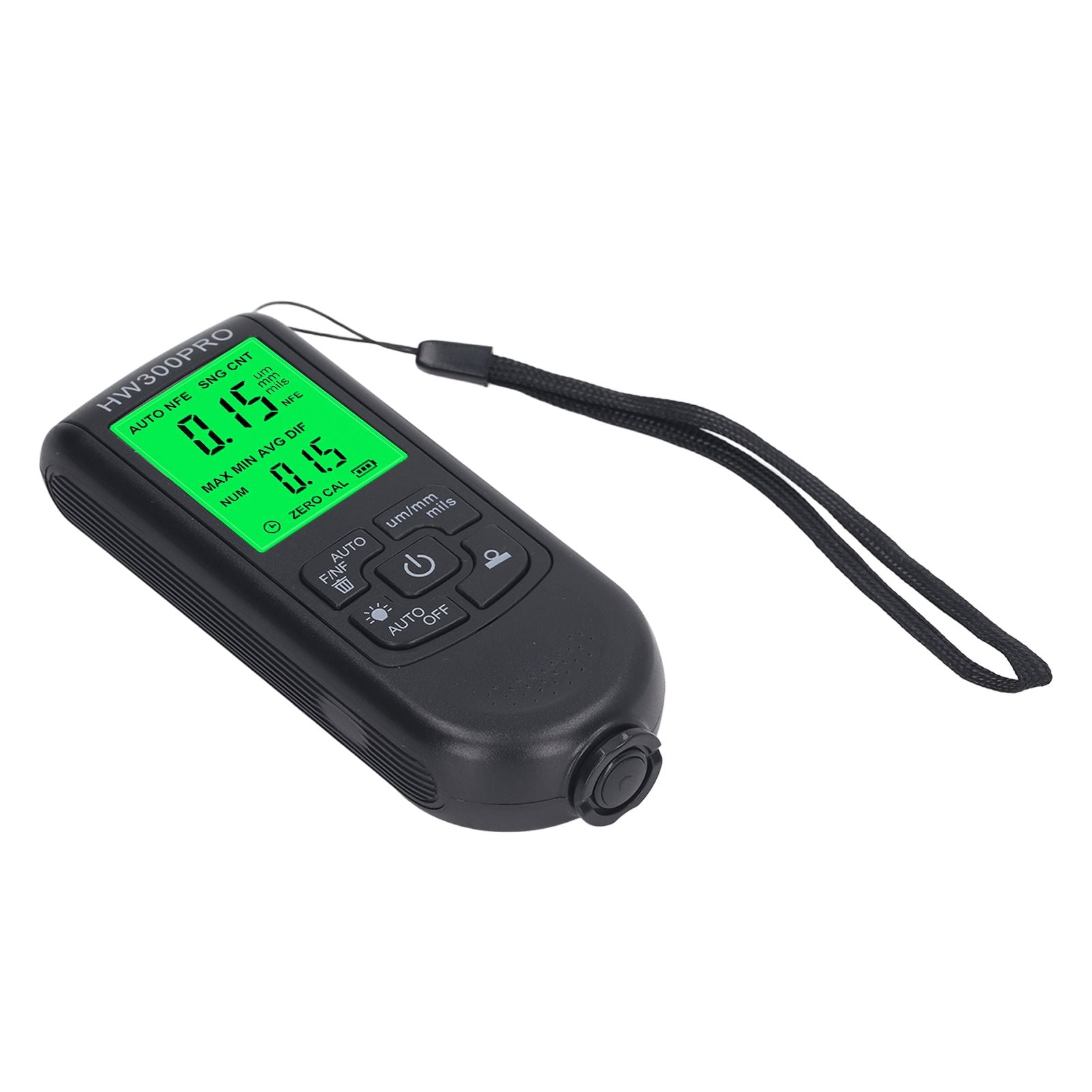 Coating Thickness Gauge High Accuracy Paint Depth Gauge Meter Antislip Thickness Meter Gauge Black V1294-YM0521-3114230051212