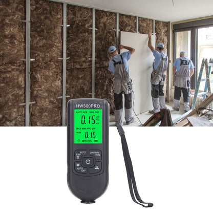 Coating Thickness Gauge High Accuracy Paint Depth Gauge Meter Antislip Thickness Meter Gauge Black V1294-YM0521-3114230051212