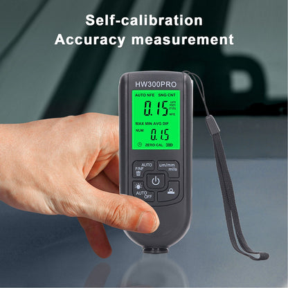 Coating Thickness Gauge High Accuracy Paint Depth Gauge Meter Antislip Thickness Meter Gauge Black V1294-YM0521-3114230051212