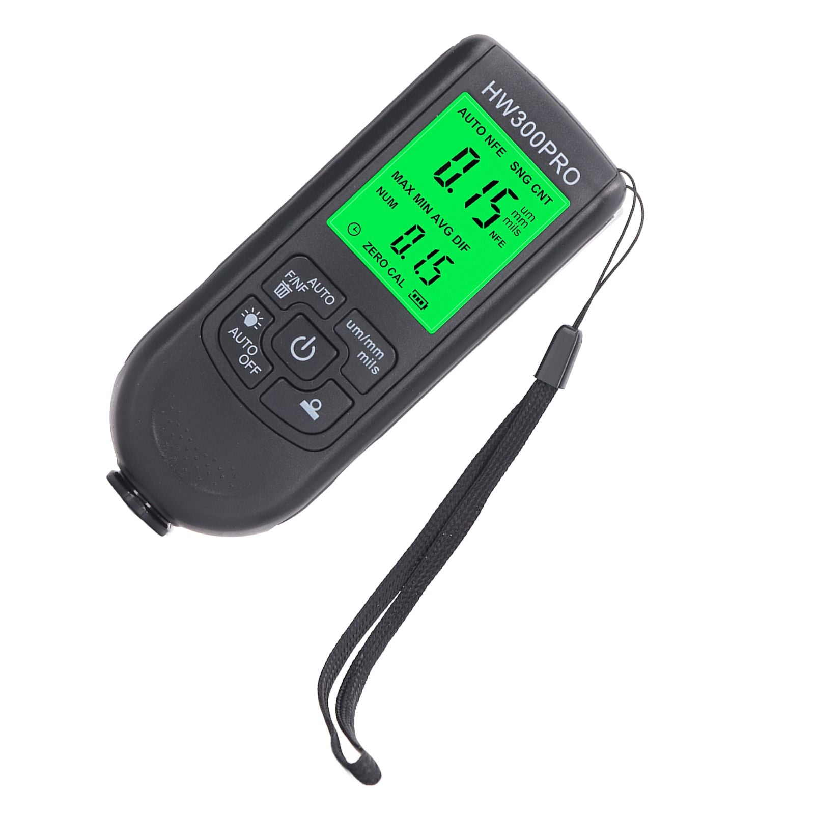 Coating Thickness Gauge High Accuracy Paint Depth Gauge Meter Antislip Thickness Meter Gauge Black V1294-YM0521-3114230051212