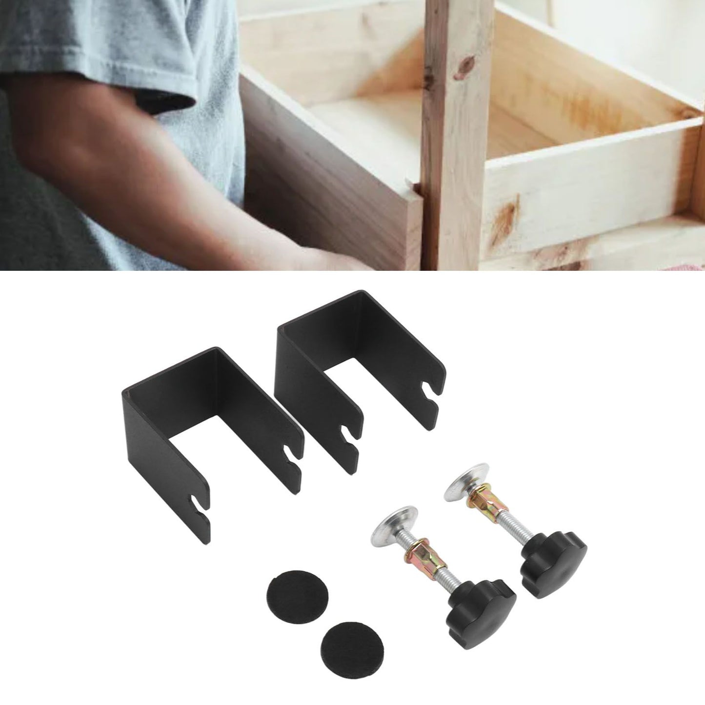 2PCS Drawer Front Installation Clamps Electrostatic Spraying Cabinet Front Installation Clamps for Drawer V1294-YM0521-3114230053011