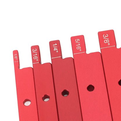 Router Table Setup Bars 7pcs Aluminum Setup Blocks Height Gauge Set for Router Table Saw Accessories Angle V1294-YM0521-3114230054511