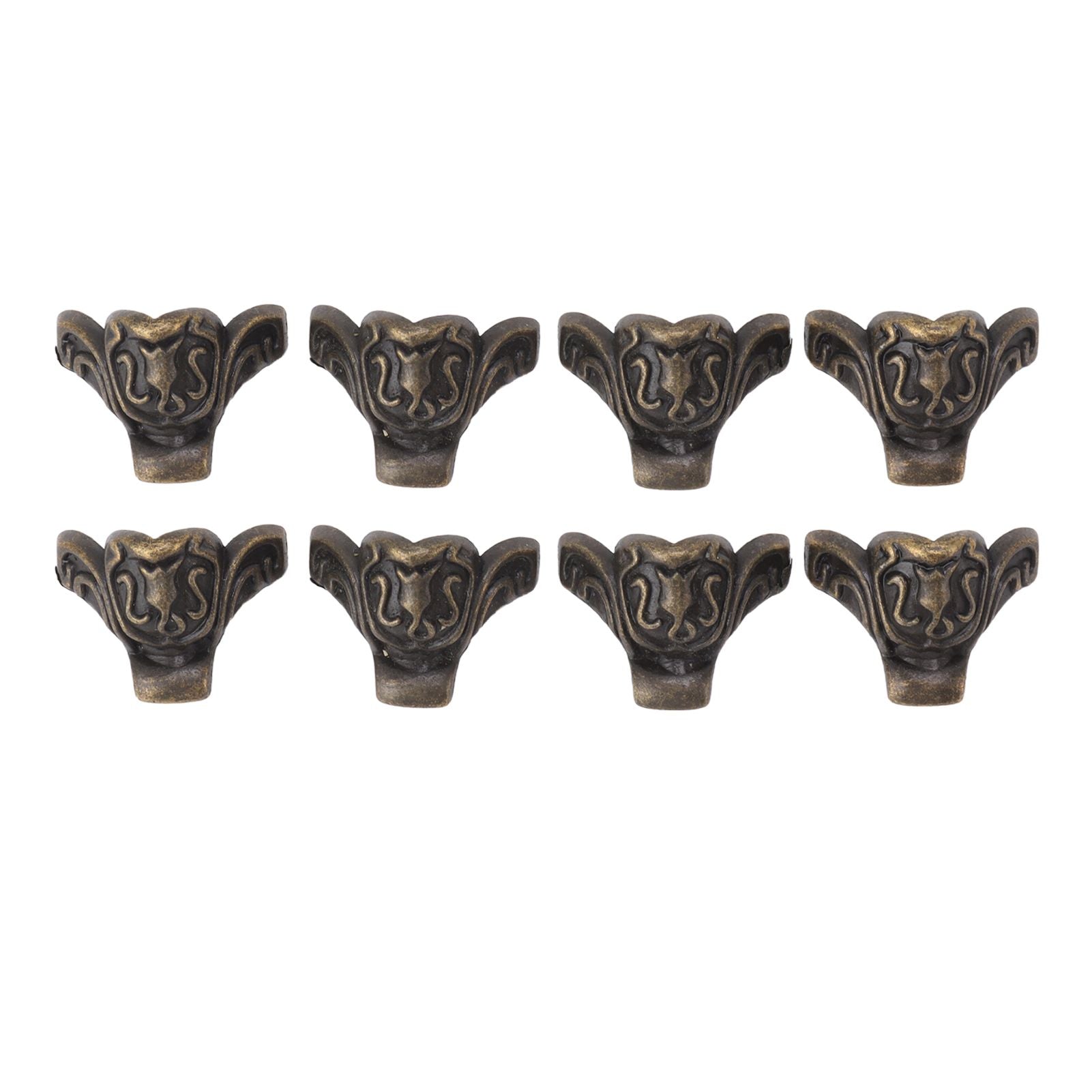 8pcs Jewelry Case Hardware Feet Bronze Zinc Alloy Decorative Legs Corner Protector Feet for Boxes Small V1294-YM0521-3114230055111