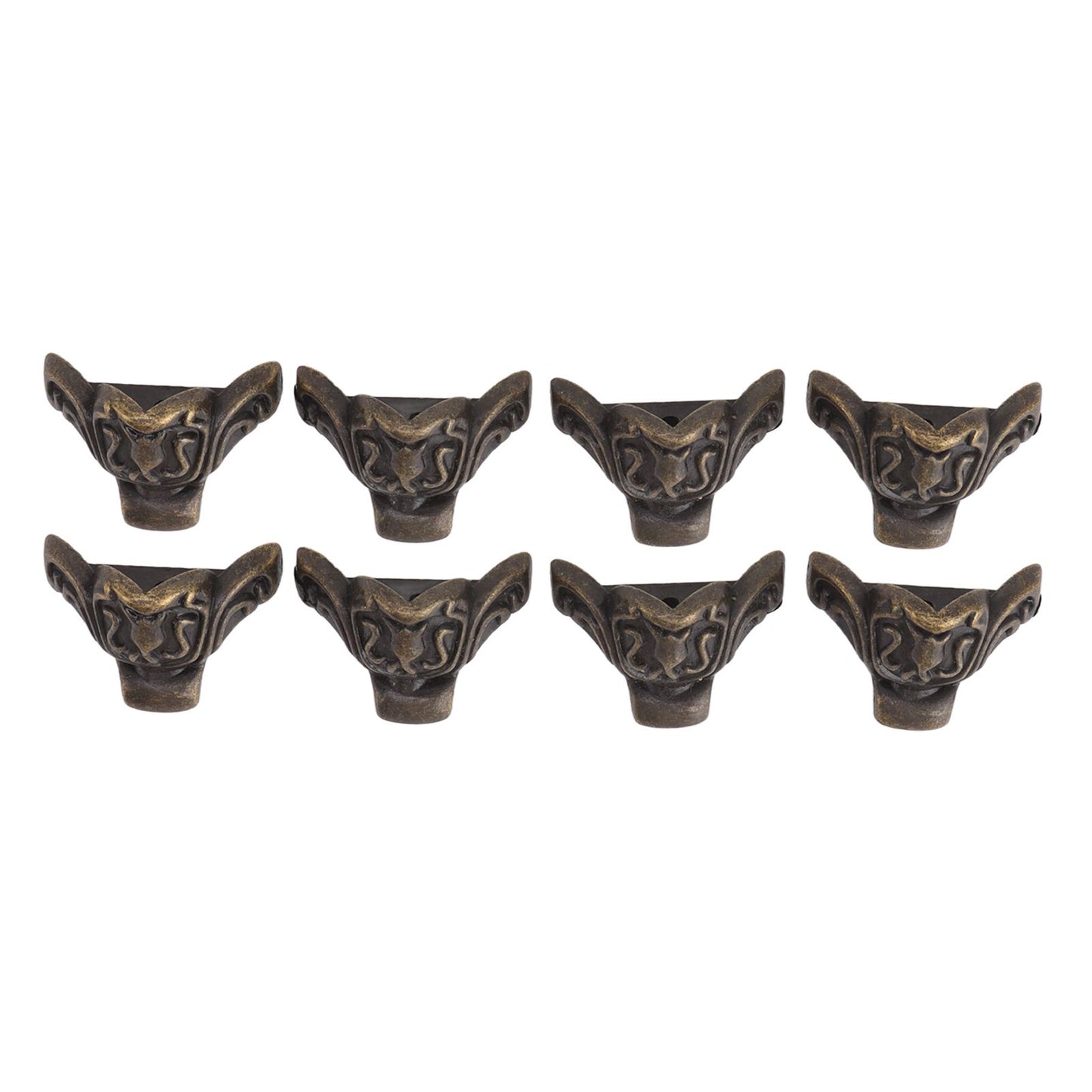 8pcs Jewelry Case Hardware Feet Bronze Zinc Alloy Decorative Legs Corner Protector Feet for Boxes Small V1294-YM0521-3114230055111