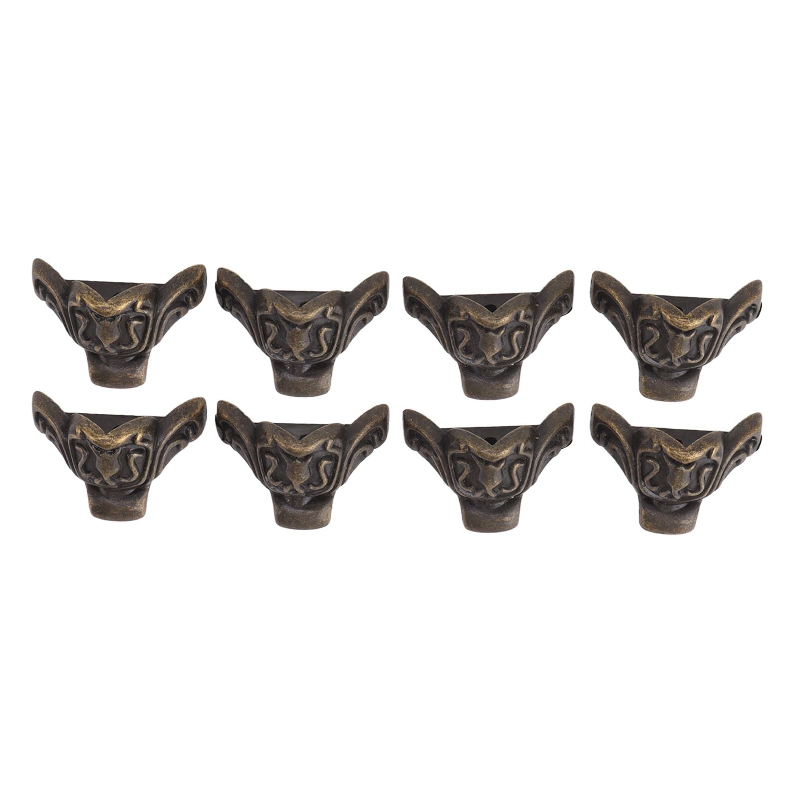 8pcs Jewelry Case Hardware Feet Bronze Zinc Alloy Decorative Legs Corner Protector Feet for Boxes Small V1294-YM0521-3114230055111