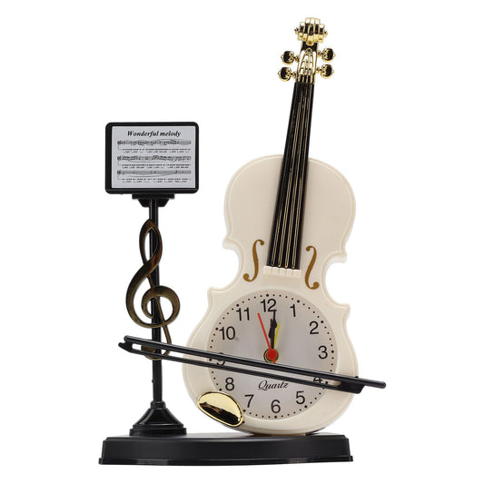 Violin Alarm Clock Unique Appearance Innovative Alarm Clock for Home Living Room Desktop Decoration Gifts V1294-YM0521-3115220138611