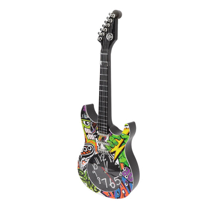 Guitar Wall Clock Simulation Time Accurate Guitar Clock Wall Decor for Home Dormitory Bedroom 5680CC Guitar V1294-YM0521-3115220139412