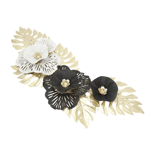 Nordic Luxury Wall Metal Pendant Innovative Iron Wall Flower Decoration Home Living Room Wall Decoration V1294-YM0521-3115220149511