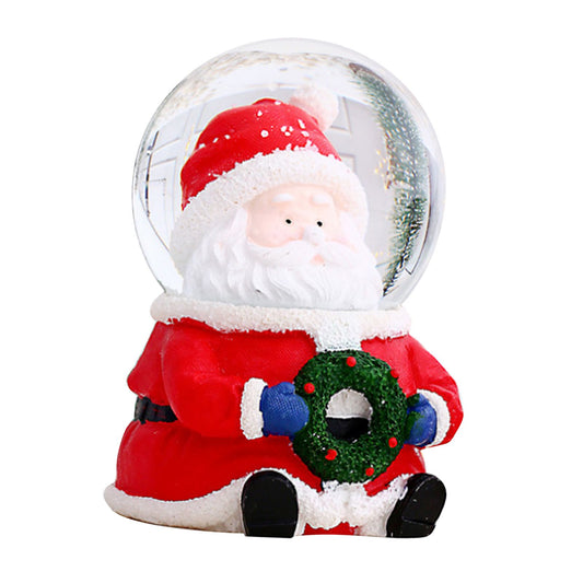 Christmas Snow Globe Color Changing Lighted Christmas Crystal Ball Decor Resin Glass Christmas Ball Ornaments V1294-YM0521-3115220153712