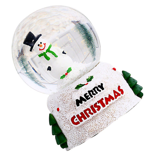 Christmas Glowing Crystal Ball English Glass Ball Desktop Ornaments Christmas Eve Children Gift Snowman Small V1294-YM0521-3115220153813