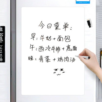 Magnetic Refrigerator Note Sticker Erasable Writable Soft Whiteboard Memo Note Sticker with Pen A3 Blank V1294-YM0521-3115220157213
