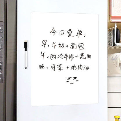 Magnetic Refrigerator Note Sticker Erasable Writable Soft Whiteboard Memo Note Sticker with Pen A3 Blank V1294-YM0521-3115220157213