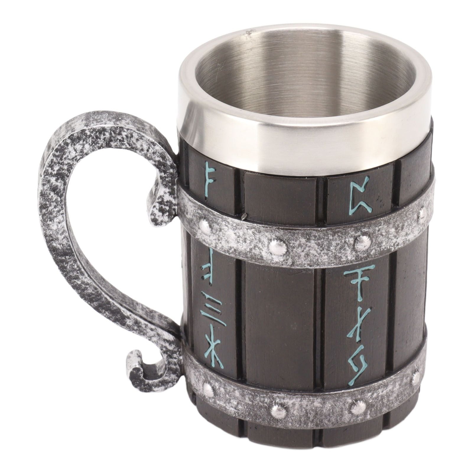 Large Beer Mug Decorative Printing High Temperature Resistance Stainless Steel Resin Water Fruit Juices Mug V1294-YM0521-3115230001511