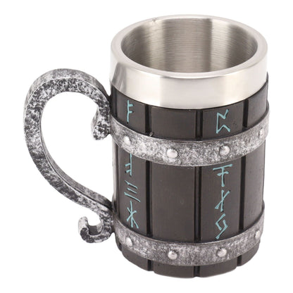 Large Beer Mug Decorative Printing High Temperature Resistance Stainless Steel Resin Water Fruit Juices Mug V1294-YM0521-3115230001511