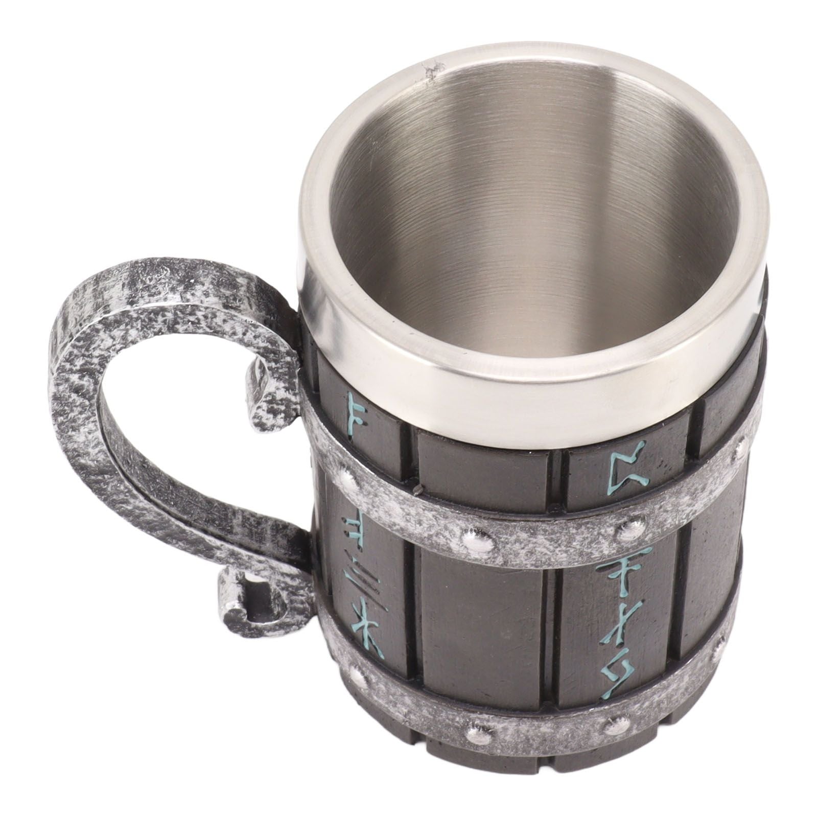 Large Beer Mug Decorative Printing High Temperature Resistance Stainless Steel Resin Water Fruit Juices Mug V1294-YM0521-3115230001511