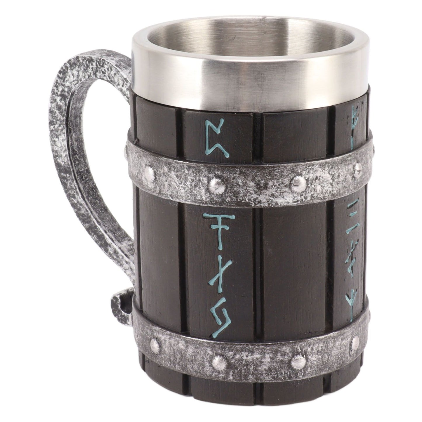 Large Beer Mug Decorative Printing High Temperature Resistance Stainless Steel Resin Water Fruit Juices Mug V1294-YM0521-3115230001511