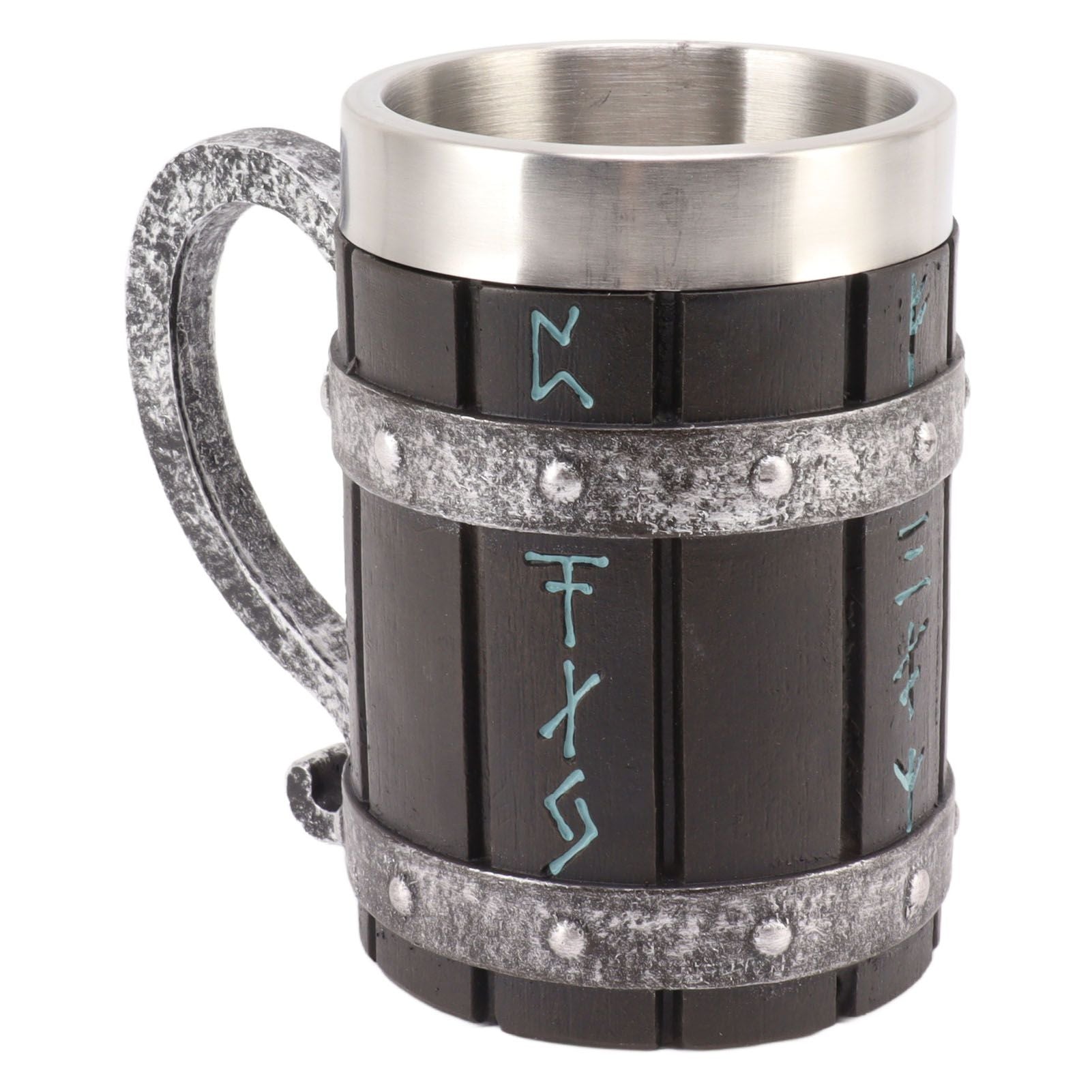Large Beer Mug Decorative Printing High Temperature Resistance Stainless Steel Resin Water Fruit Juices Mug V1294-YM0521-3115230001511
