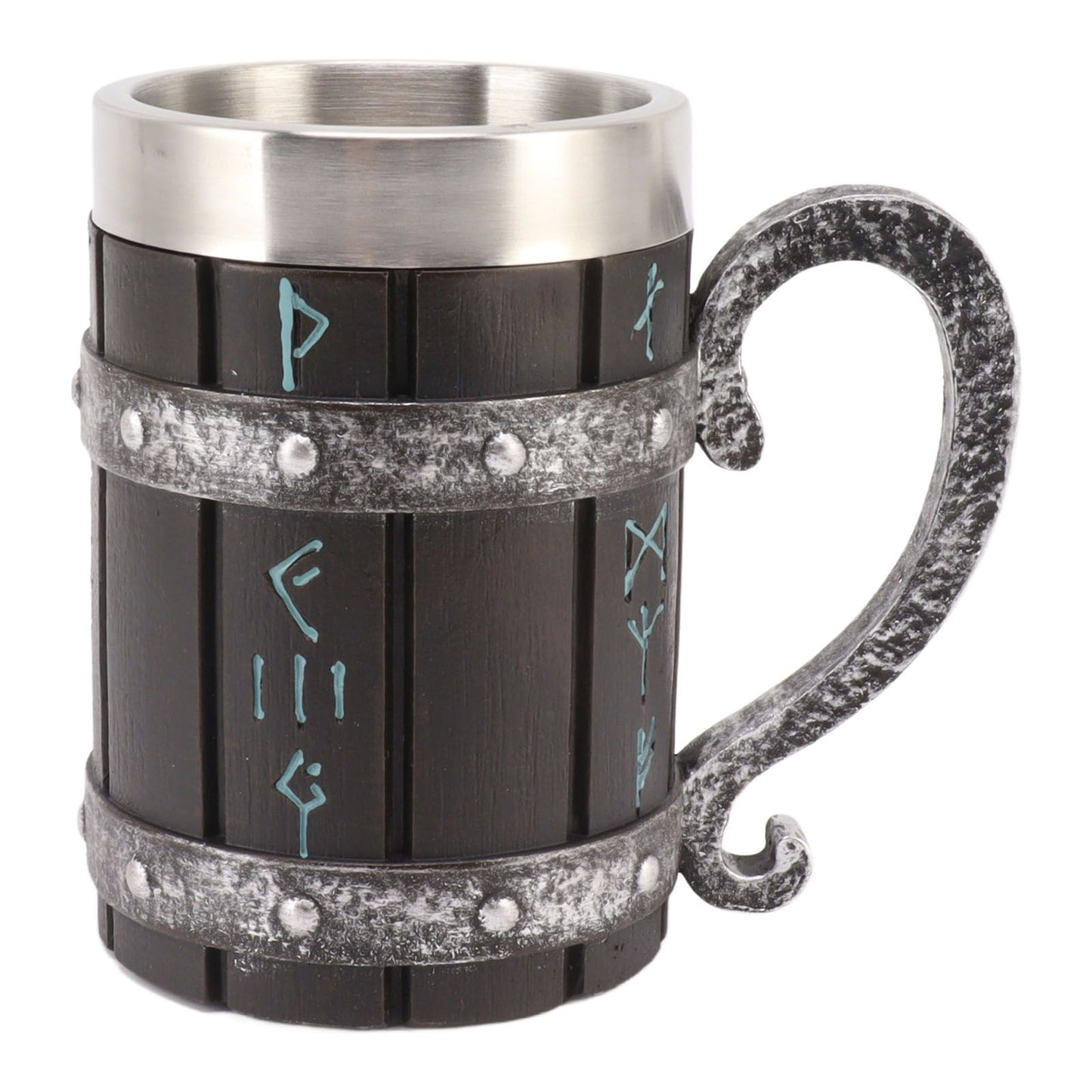 Large Beer Mug Decorative Printing High Temperature Resistance Stainless Steel Resin Water Fruit Juices Mug V1294-YM0521-3115230001511