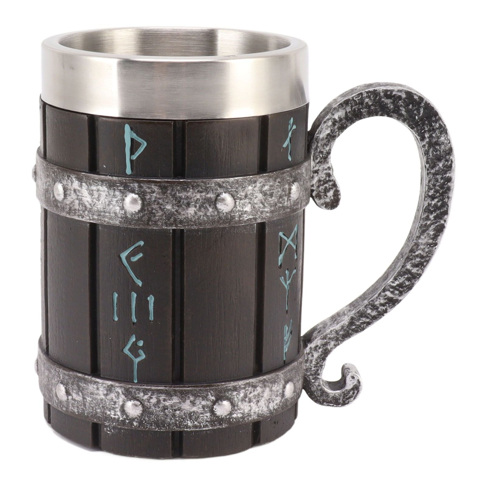 Large Beer Mug Decorative Printing High Temperature Resistance Stainless Steel Resin Water Fruit Juices Mug V1294-YM0521-3115230001511