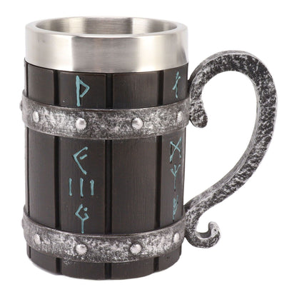 Large Beer Mug Decorative Printing High Temperature Resistance Stainless Steel Resin Water Fruit Juices Mug V1294-YM0521-3115230001511