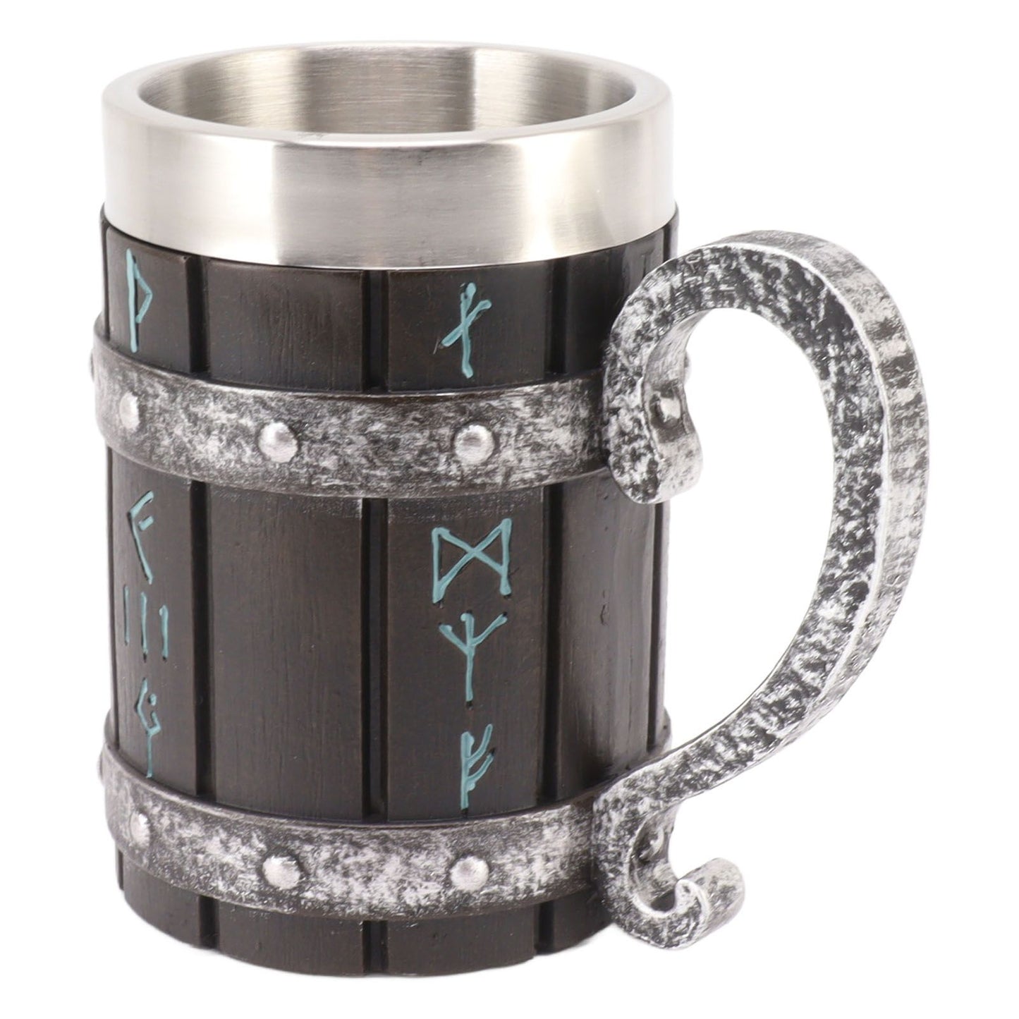 Large Beer Mug Decorative Printing High Temperature Resistance Stainless Steel Resin Water Fruit Juices Mug V1294-YM0521-3115230001511