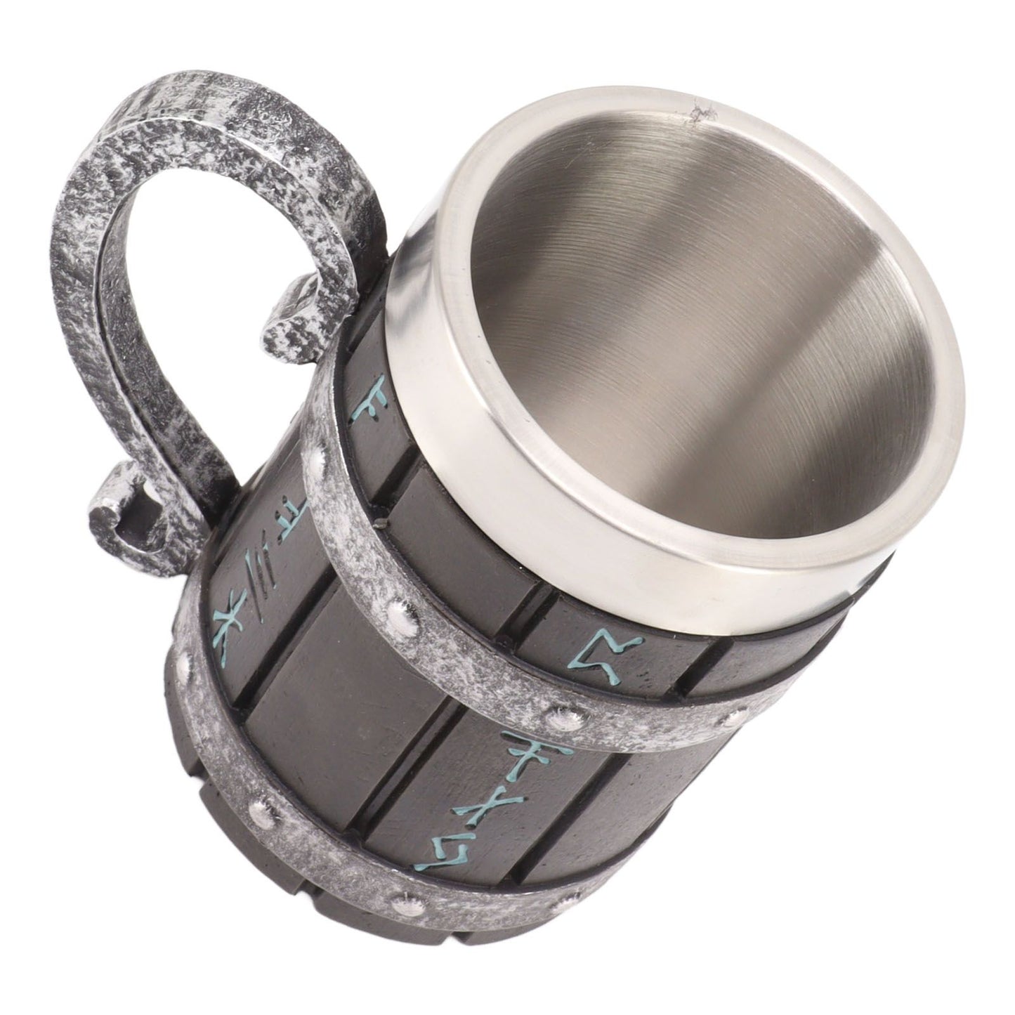 Large Beer Mug Decorative Printing High Temperature Resistance Stainless Steel Resin Water Fruit Juices Mug V1294-YM0521-3115230001511