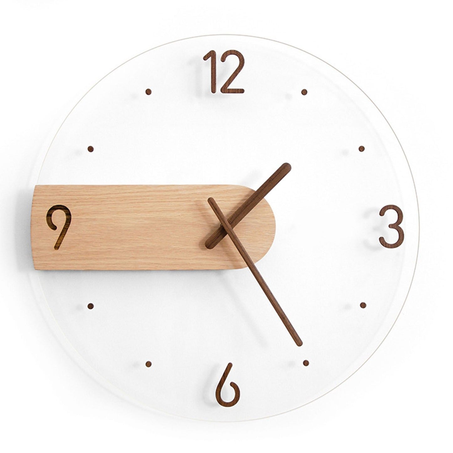 Wall Clock Innovative Minimalist Prevents Ticking Sweep Movement Modern Nordic Wall Clock for Living Room V1294-YM0521-3115230003511