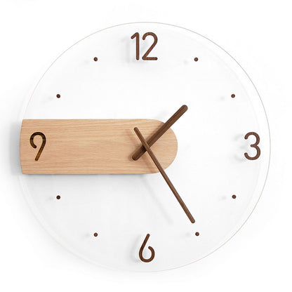 Wall Clock Innovative Minimalist Prevents Ticking Sweep Movement Modern Nordic Wall Clock for Living Room V1294-YM0521-3115230003511