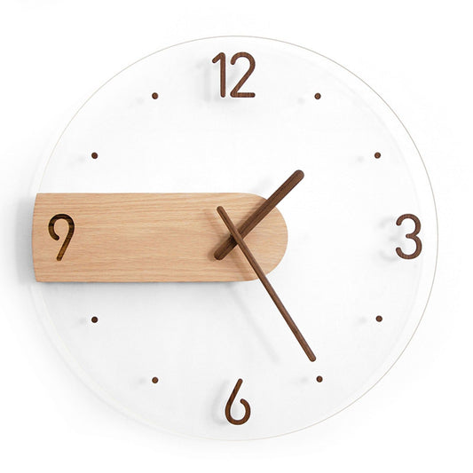 Wall Clock Innovative Minimalist Prevents Ticking Sweep Movement Modern Nordic Wall Clock for Living Room V1294-YM0521-3115230003511