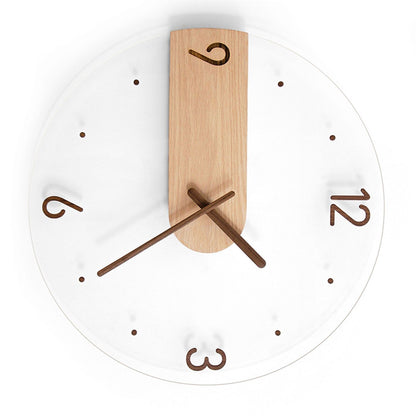 Wall Clock Innovative Minimalist Prevents Ticking Sweep Movement Modern Nordic Wall Clock for Living Room V1294-YM0521-3115230003511