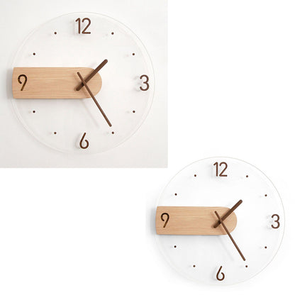 Wall Clock Innovative Minimalist Prevents Ticking Sweep Movement Modern Nordic Wall Clock for Living Room V1294-YM0521-3115230003511