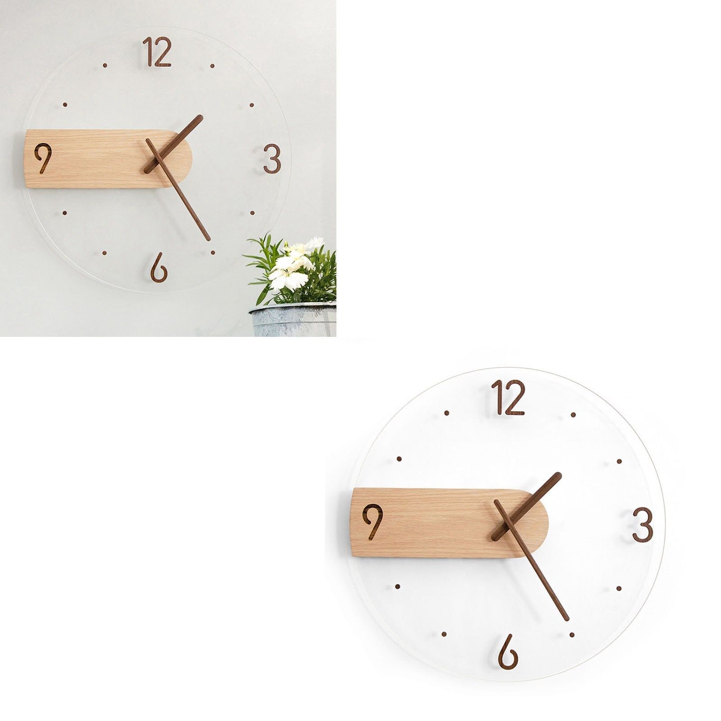 Wall Clock Innovative Minimalist Prevents Ticking Sweep Movement Modern Nordic Wall Clock for Living Room V1294-YM0521-3115230003511