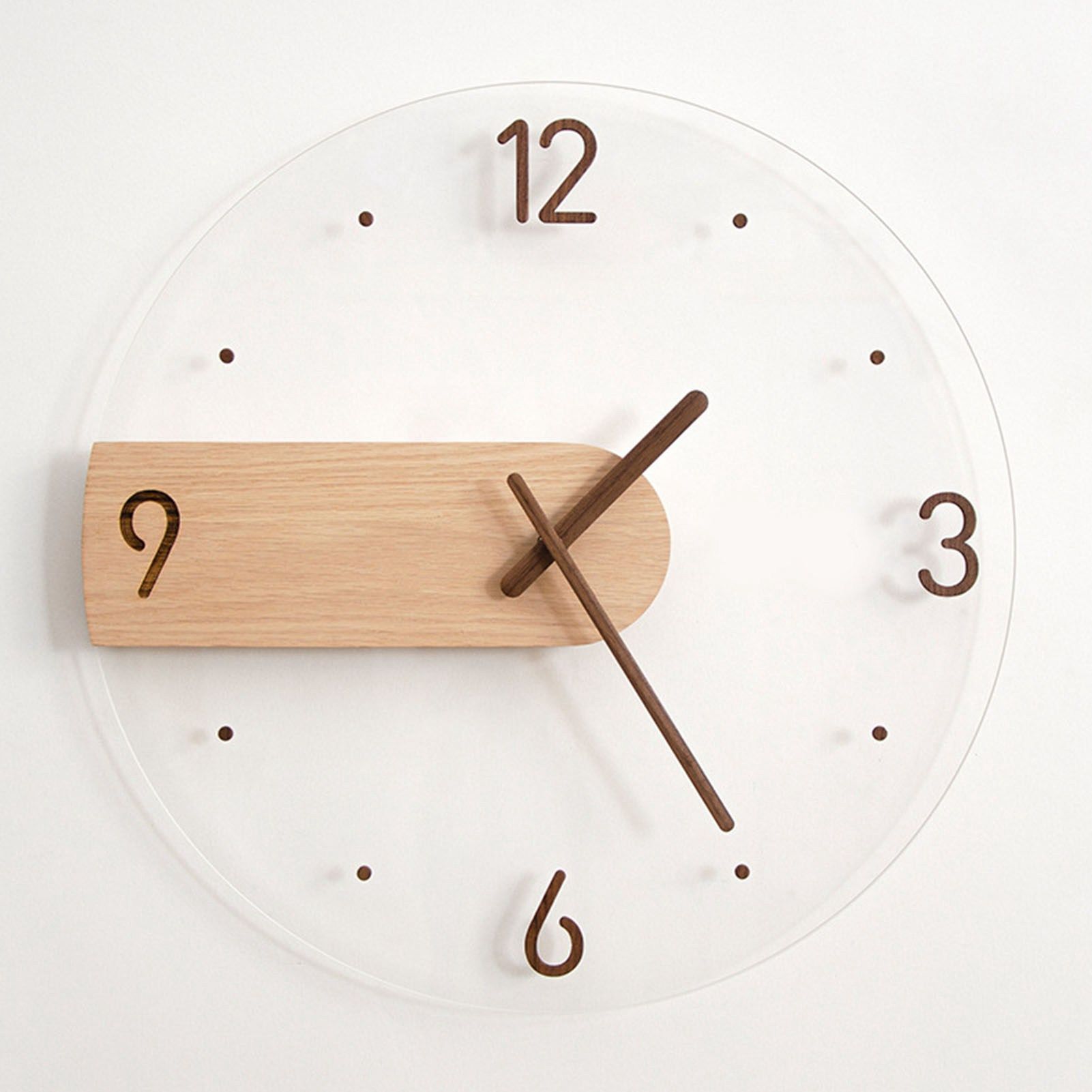 Wall Clock Innovative Minimalist Prevents Ticking Sweep Movement Modern Nordic Wall Clock for Living Room V1294-YM0521-3115230003511