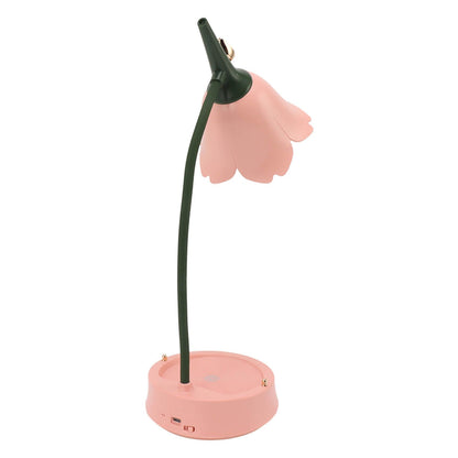3W LED Touch Desk Lamp 3 Gear Dimmable Foldable Petal Shape Desktop Table Light USB 5V Pink V1294-YM0521-3115230012711
