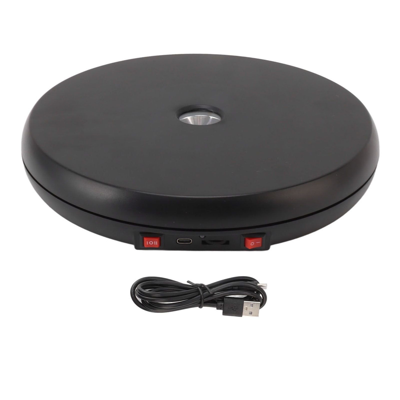 Electric Rotating Display Table LED Light 25cm Noiseless 20kg Load Capacity Turntable Display Stand for V1294-YM0521-3115230016511