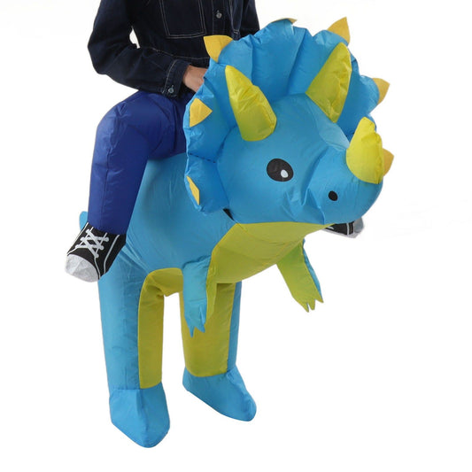 Inflatable Dinosaur Costume Halloween Cosplay Costume Party Riding Triangle Dinosaur Inflatable Doll Suit V1294-YM0521-3115230019613