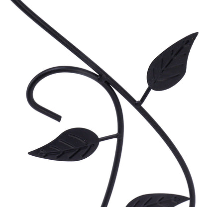 2pcs Hanging Plant Bracket Heavy Duty Rust Resistant Durable Iron Art Outdoor Planter Hanger Hooks Black V1294-YM0521-3115230021511
