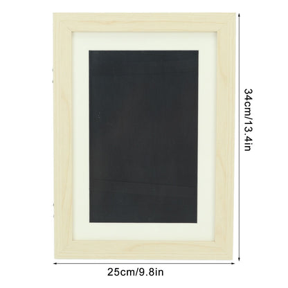 Kids Art Frame Composite Wood Front Opening Changeable Magnetic Picture Display for Crafts Drawing Wood V1294-YM0521-3115230022513
