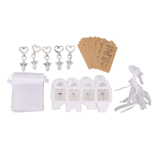 24Pcs Angel Favor Keychains Cute Angel Guest Return Gifts Baby Shower Favors for Wedding Party V1294-YM0521-3115230024911