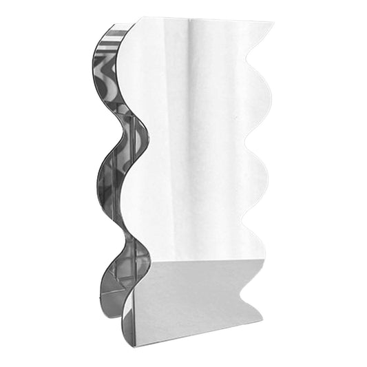 Flower Vase Modern Acrylic Decorative Unique Wavy Shape Vase for Bedroom Living Room Table Mirror V1294-YM0521-3115230025614