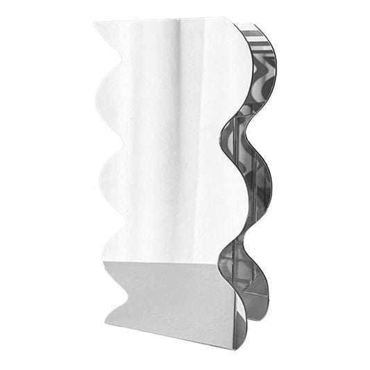 Flower Vase Modern Acrylic Decorative Unique Wavy Shape Vase for Bedroom Living Room Table Mirror V1294-YM0521-3115230025614